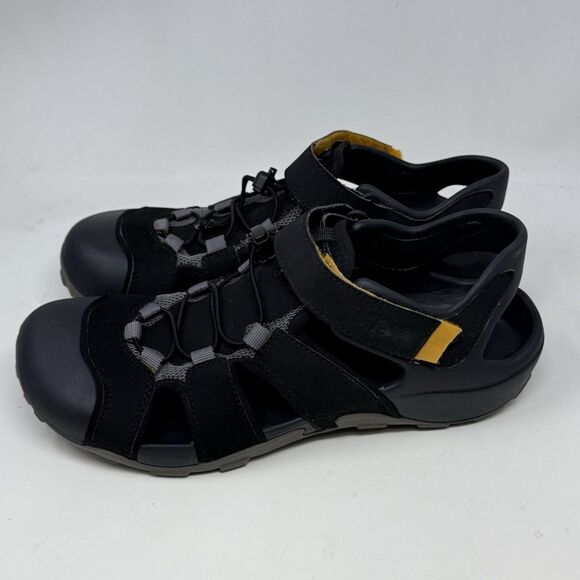Teva Flintwood Sandals Mens 10 Black Mesh Hiking Water Ankle Strap Hook Loop main image 12